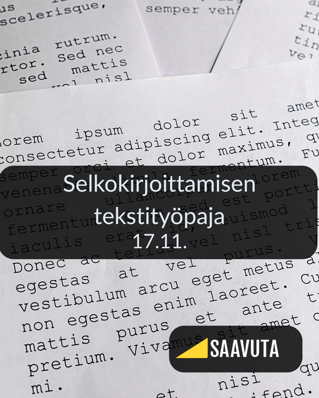 lorem ipsum -tekstiä